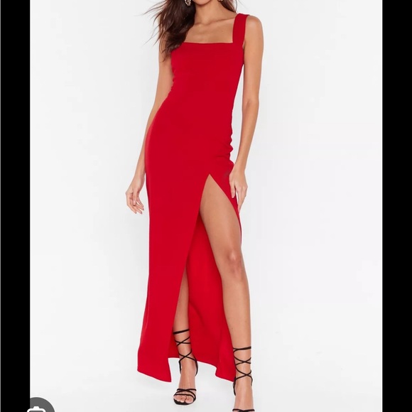 Nasty Gal dress Square with me Maxi dress US6 - Picture 4 of 4